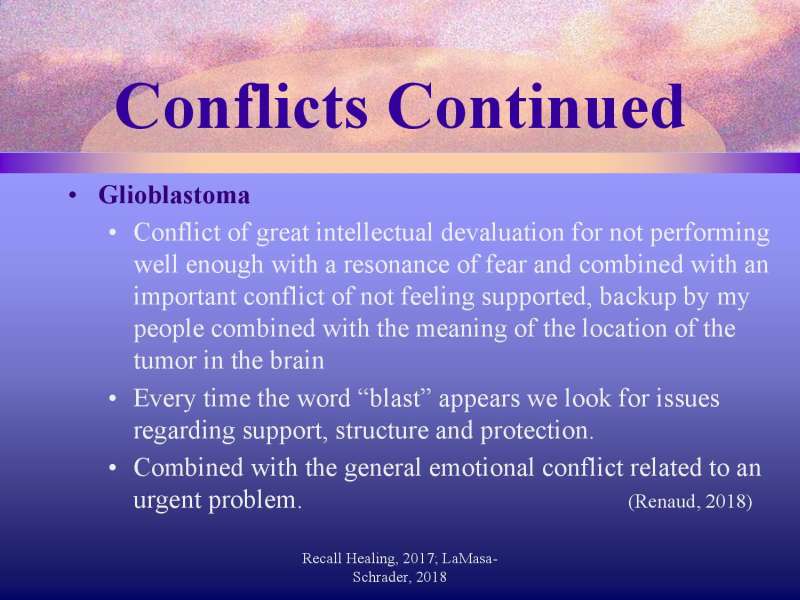 Emotional roots in Brain Cancers page 12